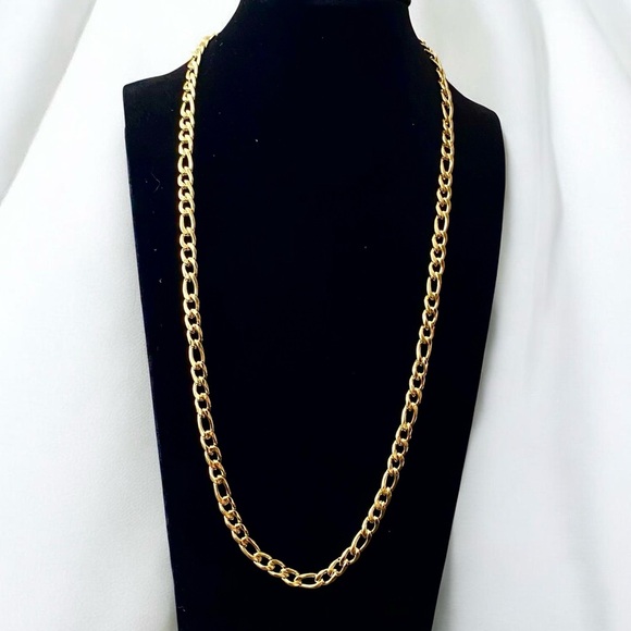 Other - 22” Gold Plated Stainless Steel Figaro Chain for Men – 5mm